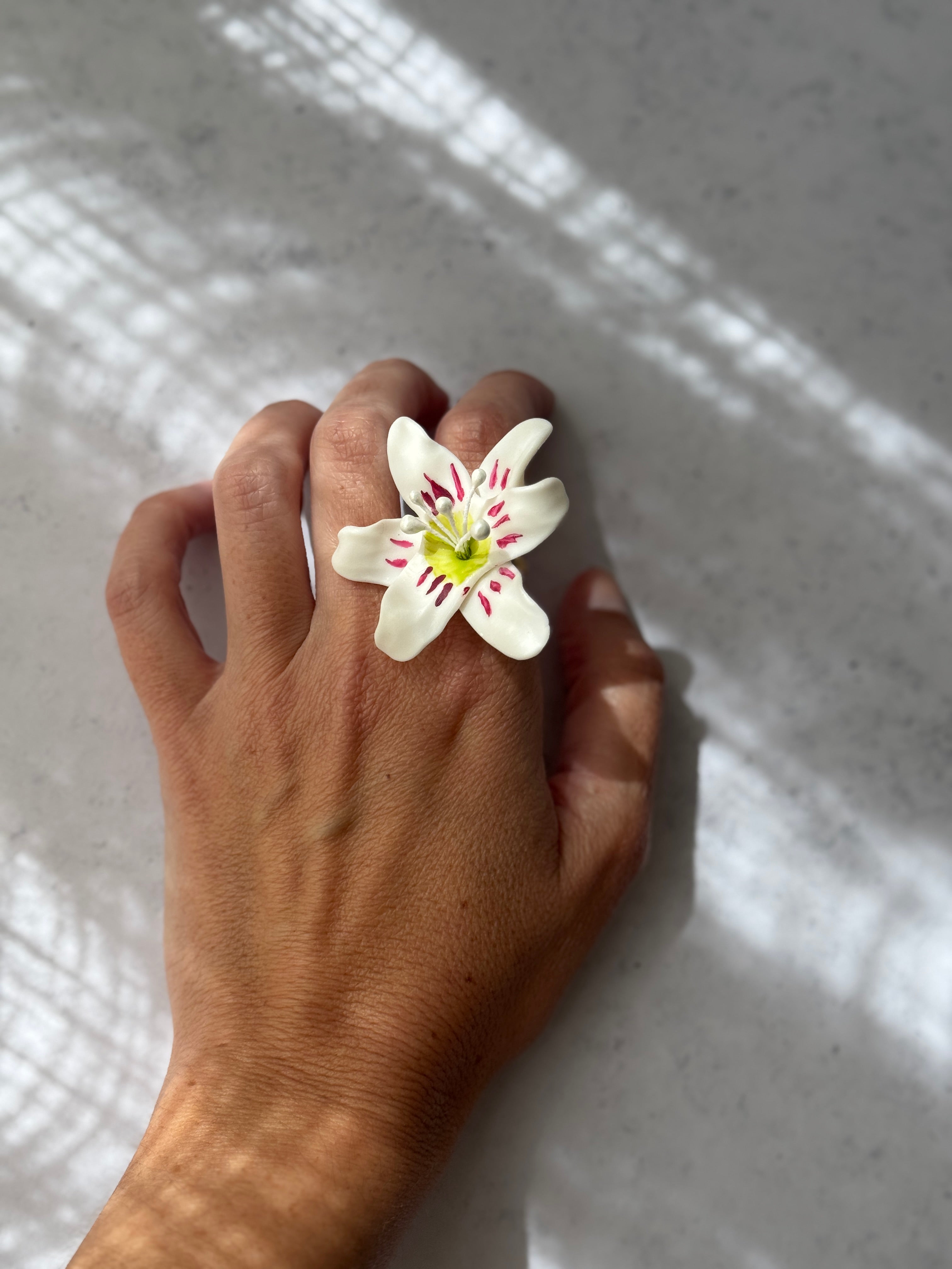 ANILLO LILY - Blanco