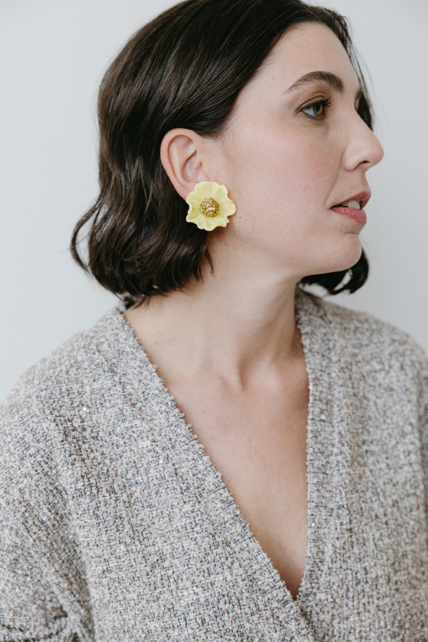 PENDIENTES MANUELA - Amarillo Mantequilla