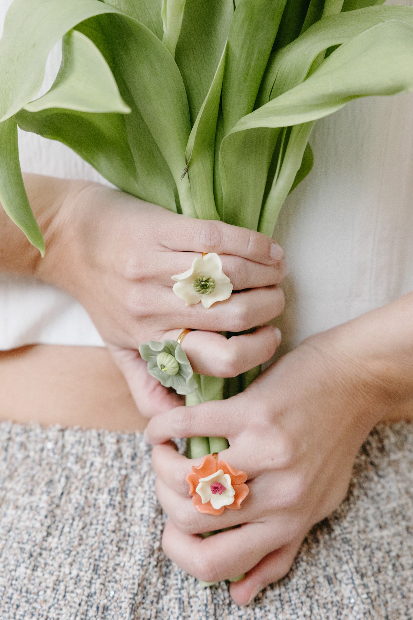 ANILLO AMALIA - Vainilla y Oliva